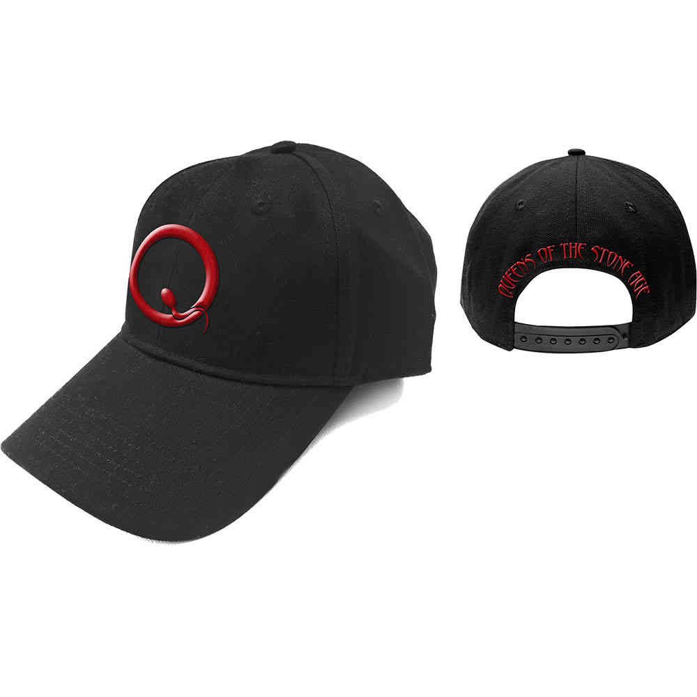 Queens Of The Stone Age - Q Logo Baseball pet - Zwart